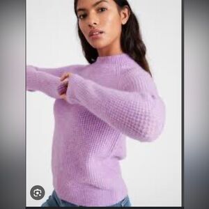 Banana Republic Waffle knit Mock Neck Sweater